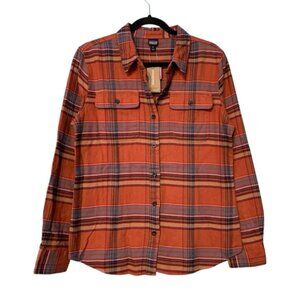PATAGONIA | Women’s Long-Sleeve Fjord Flannel - Barro Brown - Sz Med - NWT